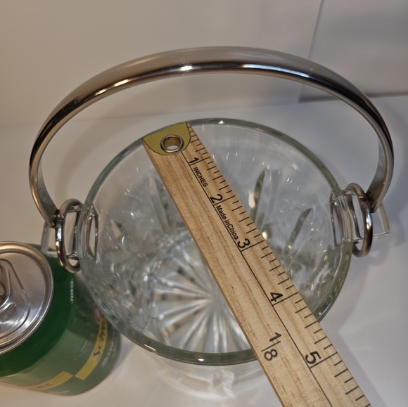 Vintage Mikasa Wishire Crystal Artic Lights Ice Bucket with Silver Handle - Picture 6 of 8